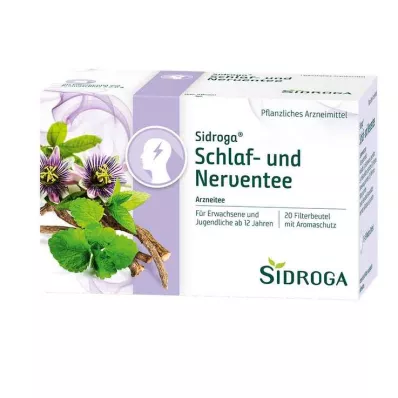 SIDROGA Søvn- og nerve-tefilterposer, 20X2,0 g