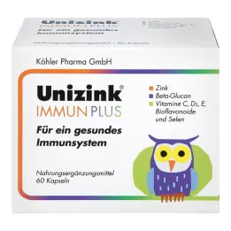 UNIZINK Immun Plus kapsler, 1X60 stk