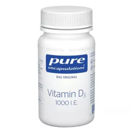PURE ENCAPSULATIONS Vitamin D3 1000 I.E. kapsler, 60 stk