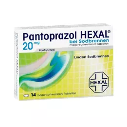 PANTOPRAZOL HEXAL b. Halsbrand mave-resistente tabletter, 14 stk