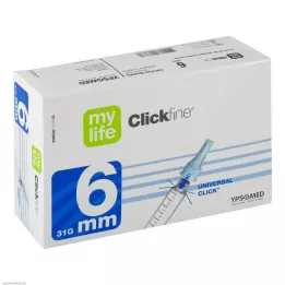 MYLIFE Clickfine pennåle 6 mm 31 G, 100 stk