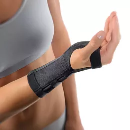 BORT Håndledsstøtte med aluminiumsskinne højre M sort, 1 stk