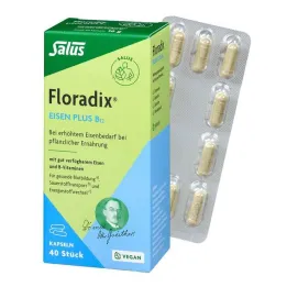 Floradix jern plus B12 veganske kapsler, 40 stk