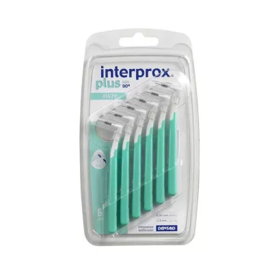 INTERPROX plus mikrogrøn interdentalbørste, 6 stk INTERPROX plus mikrogrøn interdentalbørste, 6 stk