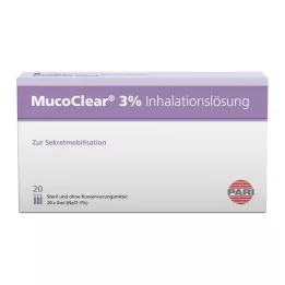 MUCOCLEAR 3% NaCl inhalationsopløsning, 20X4 ml