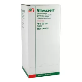 VLIWAZELL Absorberende kompresser sterile 10x20 cm, 30 stk