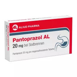 PANTOPRAZOL AL 20 mg i Sodbr.mavesyretabletter, 14 stk