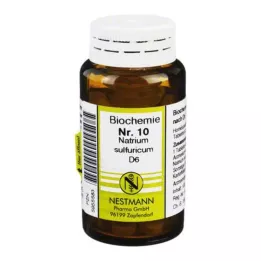 BIOCHEMIE 10 Natrum sulfuricum D 6 tabletter, 100 stk
