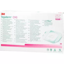 TEGADERM 3M CHG I.V Fikseringsbandage 10x12 cm 1658R, 25 stk