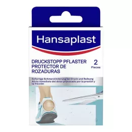 HANSAPLAST Trykstop gennemsigtig.Beskyttelsespude, 2 stk