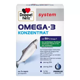 DOPPELHERZ Omega-3 koncentrat system kapsler, 30 stk