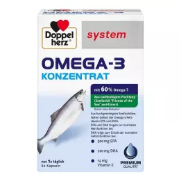 DOPPELHERZ Omega-3 koncentrat system kapsler, 60 stk