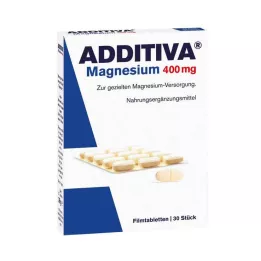 ADDITIVA Magnesium 400 mg filmovertrukne tabletter, 30 stk