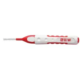 EDELWHITE pr. interdent.bur.S 0,5-2,4mm rød, 6 stk