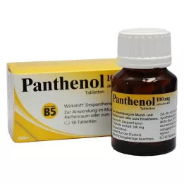 PANTHENOL 100 mg Jenapharm tabletter, 50 stk