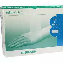 ASKINA Elastikbind 6 cmx4 m løs, 20 stk