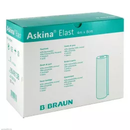 ASKINA Elastikbind 8 cmx4 m løs, 20 stk