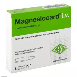 MAGNESIOCARD i.v. Injektionsopløsning, 5X10 ml