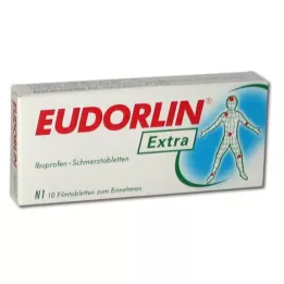 EUDORLIN ekstra Ibuprofen smertetabletter, 10 stk