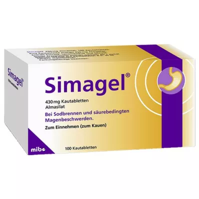SIMAGEL Tyggetabletter, 100 stk SIMAGEL Tyggetabletter, 100 stk