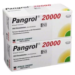 PANGROL 20.000 mave-resistente tabletter, 200 stk