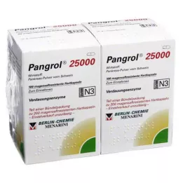 PANGROL 25.000 hårde kapsler med enterisk coatede pellets, 200 stk