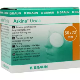 ASKINA Ocula eye compr. 56x72 mm usteril, 5 stk