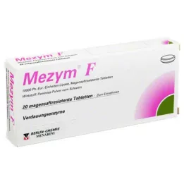 MEZYM F gastro-resistente tabletter, 20 stk