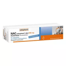 NAC-ratiopharm akut 600 mg hoste slimløsende brusetabletter, 20 stk