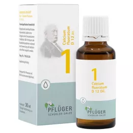 BIOCHEMIE Pflüger 1 Calcium fluoratum D 12 dråber, 30 ml