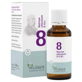 BIOCHEMIE Pflüger 8 Natrium chloratum D 6 dråber, 30 ml
