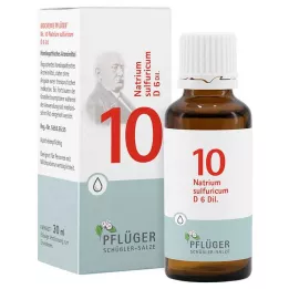 BIOCHEMIE Pflüger 10 Natrium sulfuricum D 6 dråber, 30 ml