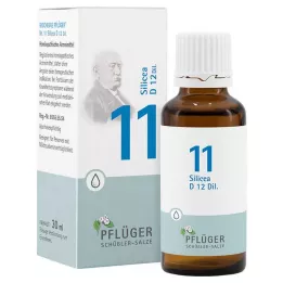 BIOCHEMIE Pflüger 11 Silicea D 12 dråber, 30 ml