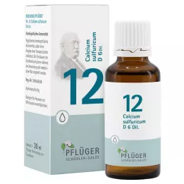BIOCHEMIE Pflueger 12 Calcium sulfuricum D 6 dråber, 30 ml