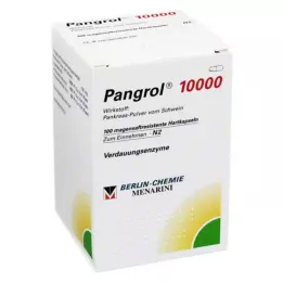 PANGROL 10.000 hårde kapsler med enterisk coatede pellets, 100 stk