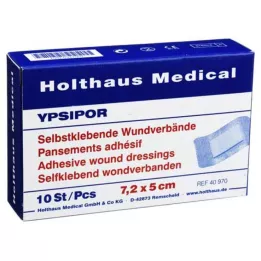 WUNDVERBAND Ypsipor steril 5x7,2 cm, 10 stk