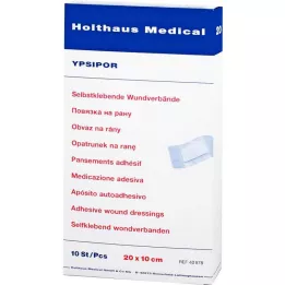 WUNDVERBAND Ypsipor steril 10x20 cm, 10 stk