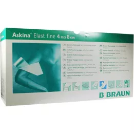 ASKINA Elast Fin Bandage 6 cmx4 m løs, 100 stk