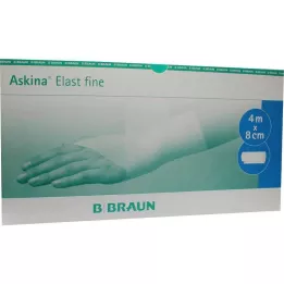 ASKINA Elast Fin Bandage 8 cmx4 m løs, 100 stk