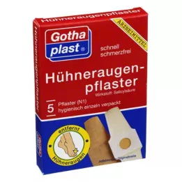 GOTHAPLAST Cornmed majs gips 2x6 cm, 5 stk