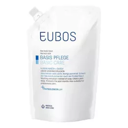 EUBOS FLÜSSIG blå uparfumeret refillflaske, 400 ml