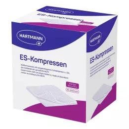 ES-KOMPRESSEN steril 10x10 cm 12-fold storpakning, 10X10 stk
