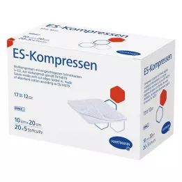 ES-KOMPRESSEN steril 10x20 cm 12-fold stor pakke, 20X5 stk