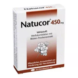 NATUCOR 450 mg filmovertrukne tabletter, 20 stk