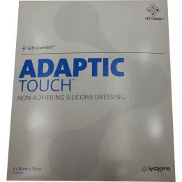 ADAPTIC Touch 20x32 cm ikke-klæbende silikone sårbandage, 5 stk