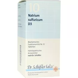 BIOCHEMIE DHU 10 Natrum sulfuricum D 3 tabletter, 420 stk
