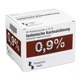 KOCHSALZLÖSUNG 0,9% Pl.Fresenius injektionsopløsning, 20X10 ml