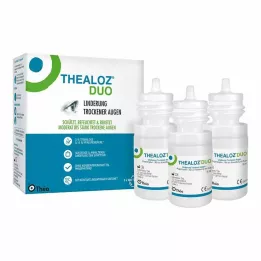 THEALOZ Duo øjendråber, 3X10 ml