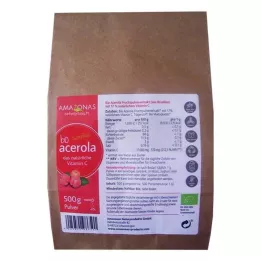 ACEROLA 100% Bio Pur naturligt Vit.C pulver, 500 g