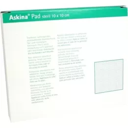 ASKINA Pad sårbandage 10x10 cm ikke-klæbende, 10 stk